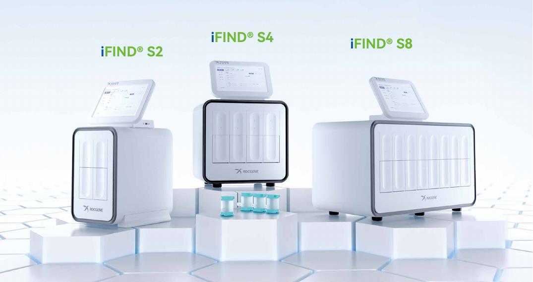 RocGene iFIND S2, S4 and S8 fully automated molecular POCT systems