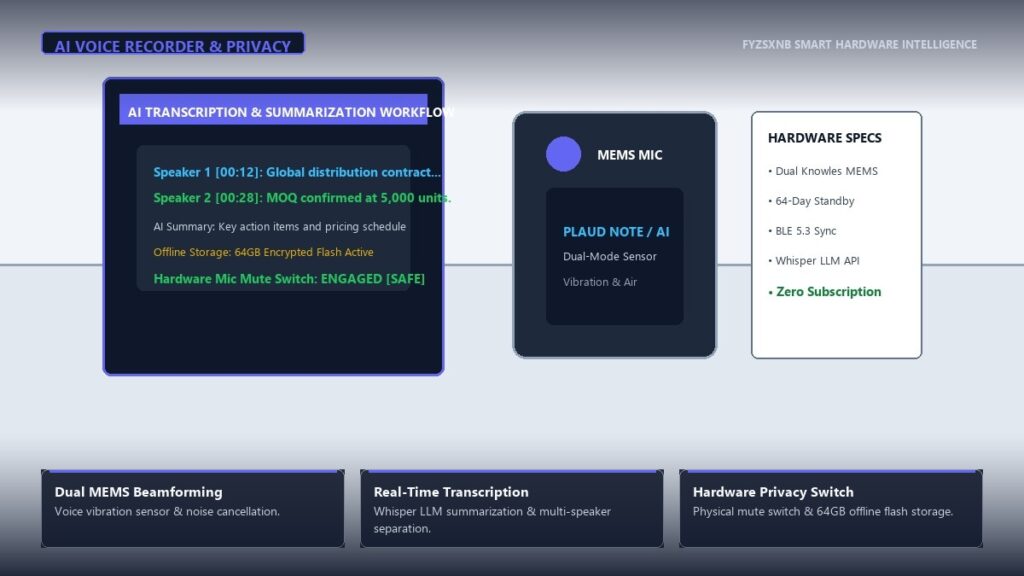 AI Voice Recorders Compared: Subscription Cost, Privacy, and Offline Limits