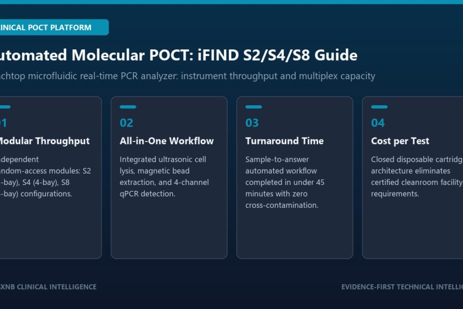 Clinical instrument overview of iFIND S2/S4/S8 automated molecular POCT analyzer platform