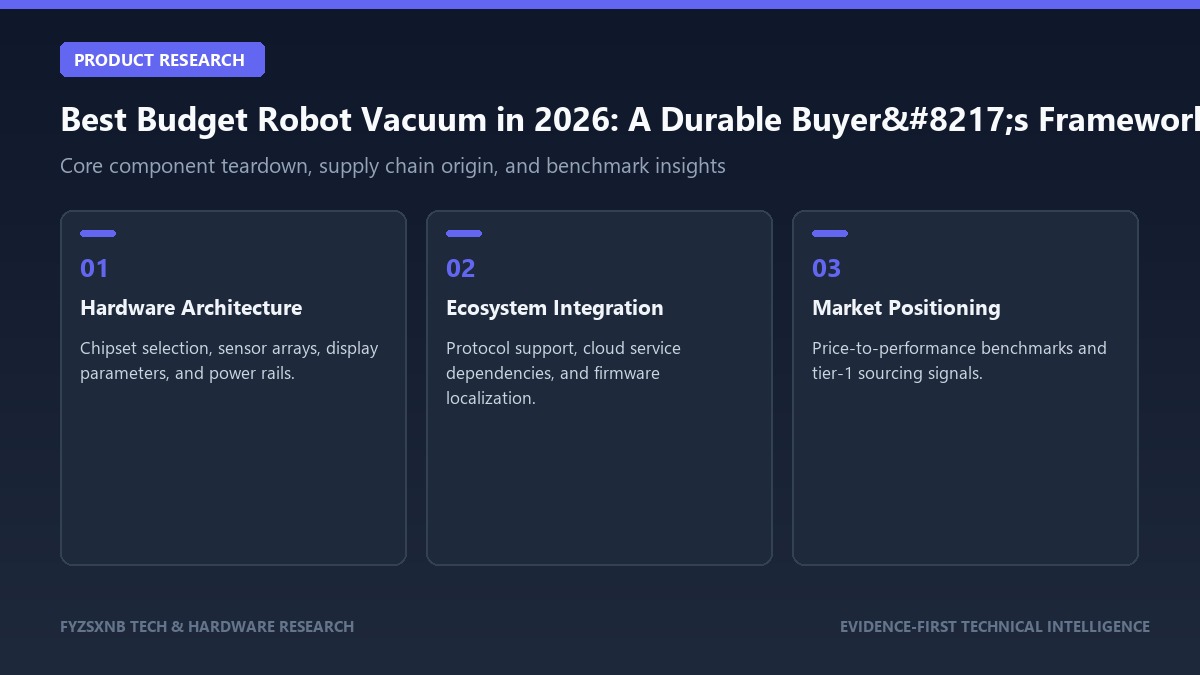 Best Budget Robot Vacuum in 2026: A Durable Buyer’s Framework hardware teardown and analysis