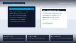 FDA Establishment Registration Verification Guide