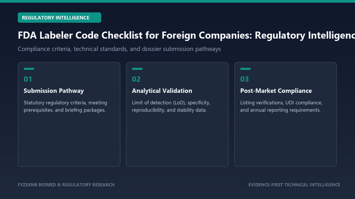 FDA Labeler Code Checklist for Foreign Companies regulatory compliance framework
