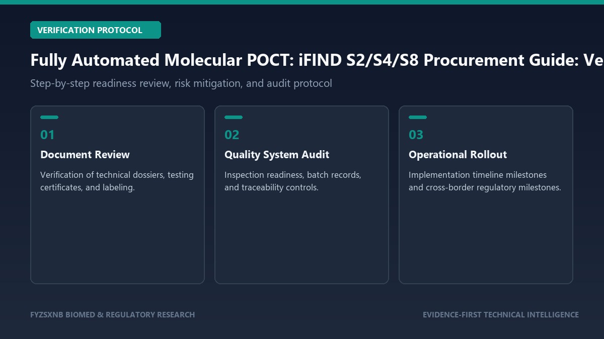 Fully Automated Molecular POCT: iFIND S2/S4/S8 Procurement Guide verification and audit protocol