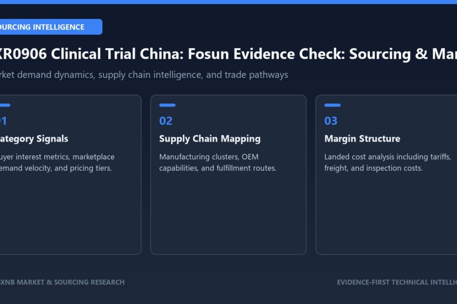 FXR0906 Clinical Trial China: Fosun Evidence Check sourcing intelligence and market signals
