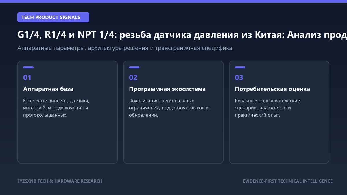 G1/4, R1/4 и NPT 1/4: резьба датчика давления из Китая технический анализ и характеристики