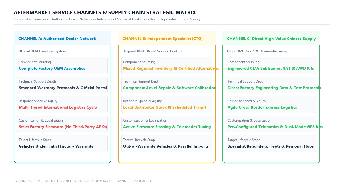 Geely Monjaro Aftermarket Service Channels and Supply Matrix