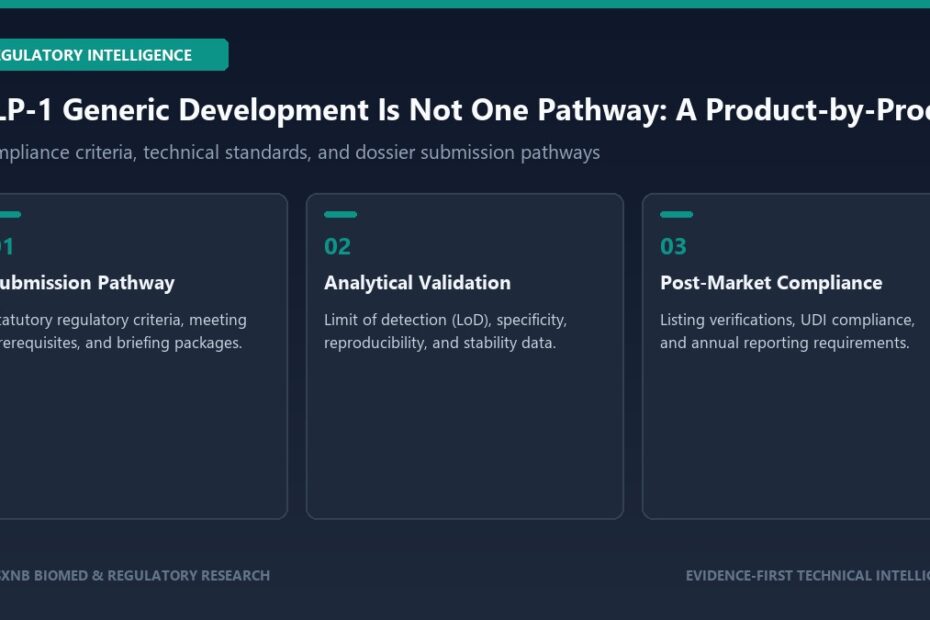 GLP-1 Generic Development Is Not One Pathway: A Product-by-Product Pre-Workshop Checklist regulatory compliance framework