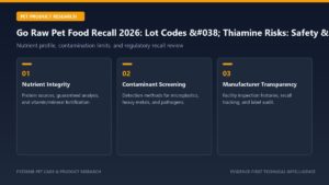 Go Raw Pet Food Recall 2026: Lot Codes & Thiamine Risks