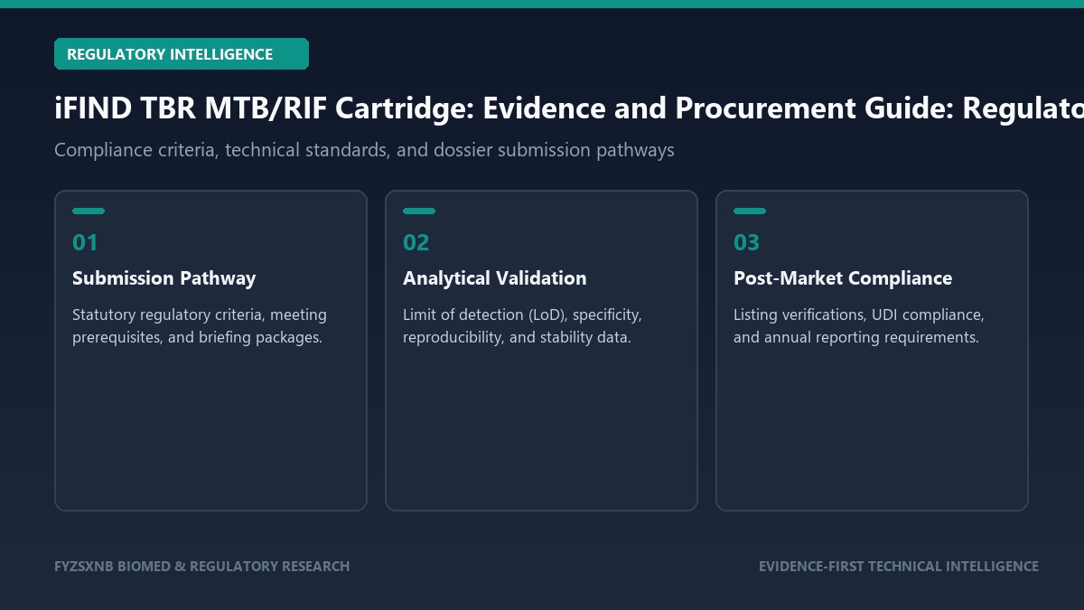 iFIND TBR MTB/RIF Cartridge: Evidence and Procurement Guide regulatory compliance framework