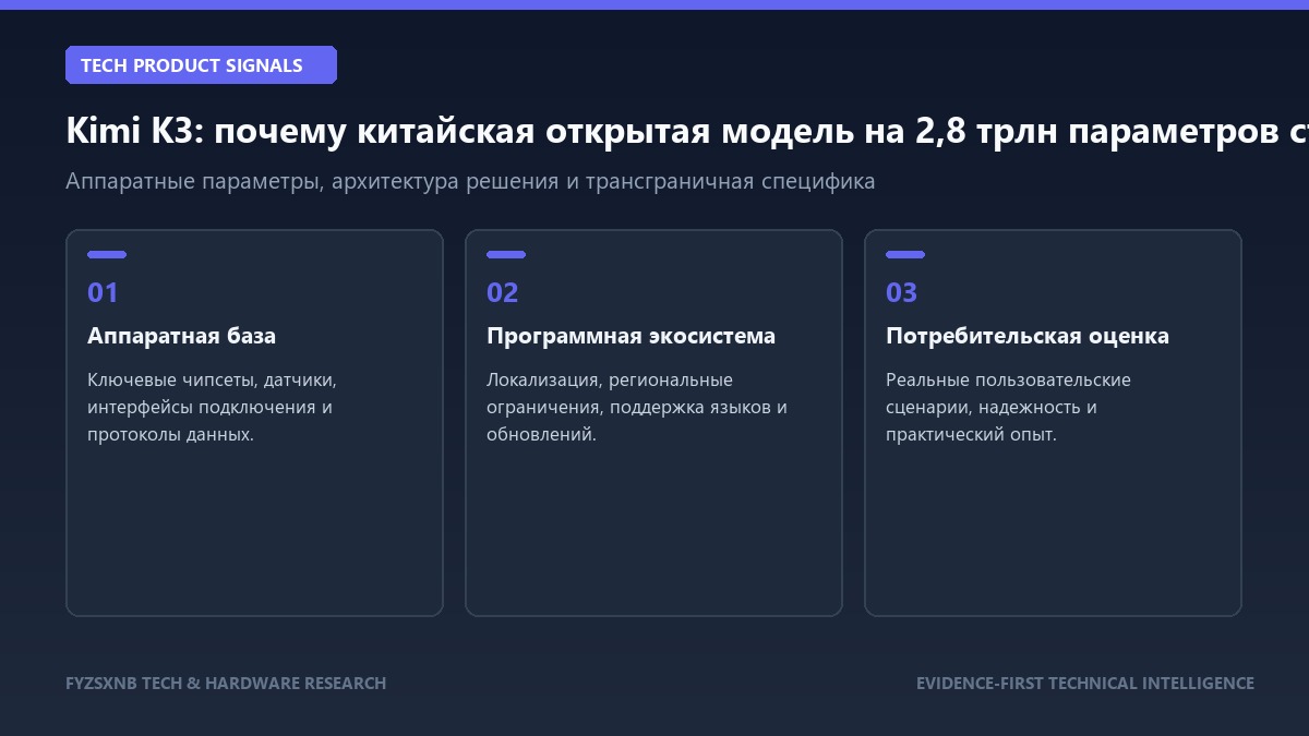 Kimi K3: почему китайская открытая модель на 2,8 трлн параметров стала важным сигналом технический анализ и характеристики