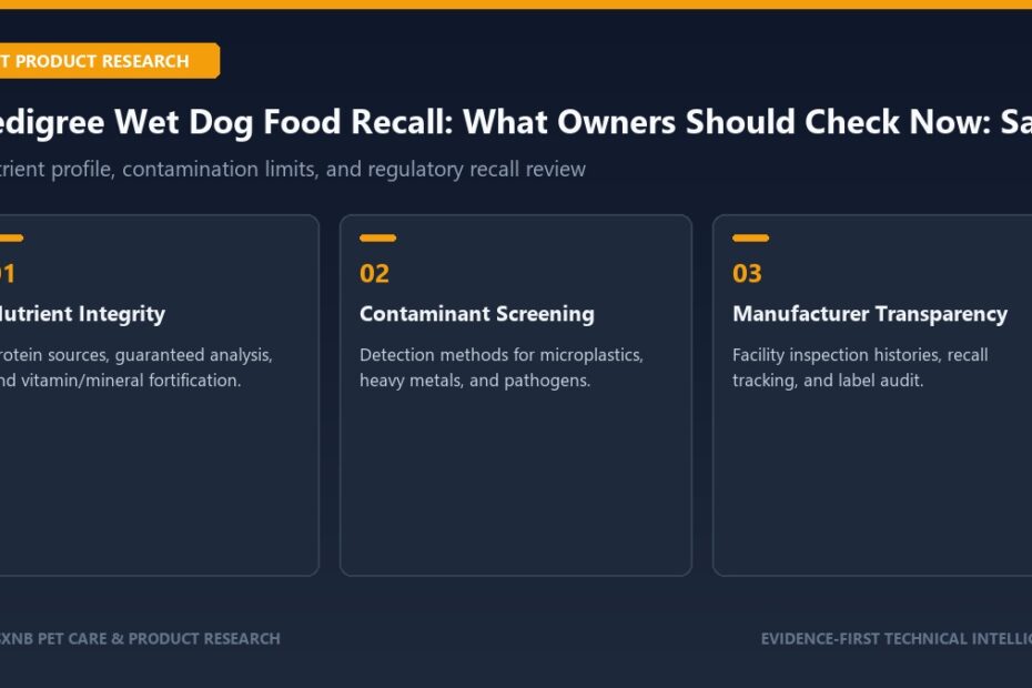 Pedigree Wet Dog Food Recall: What Owners Should Check Now safety and nutritional analysis
