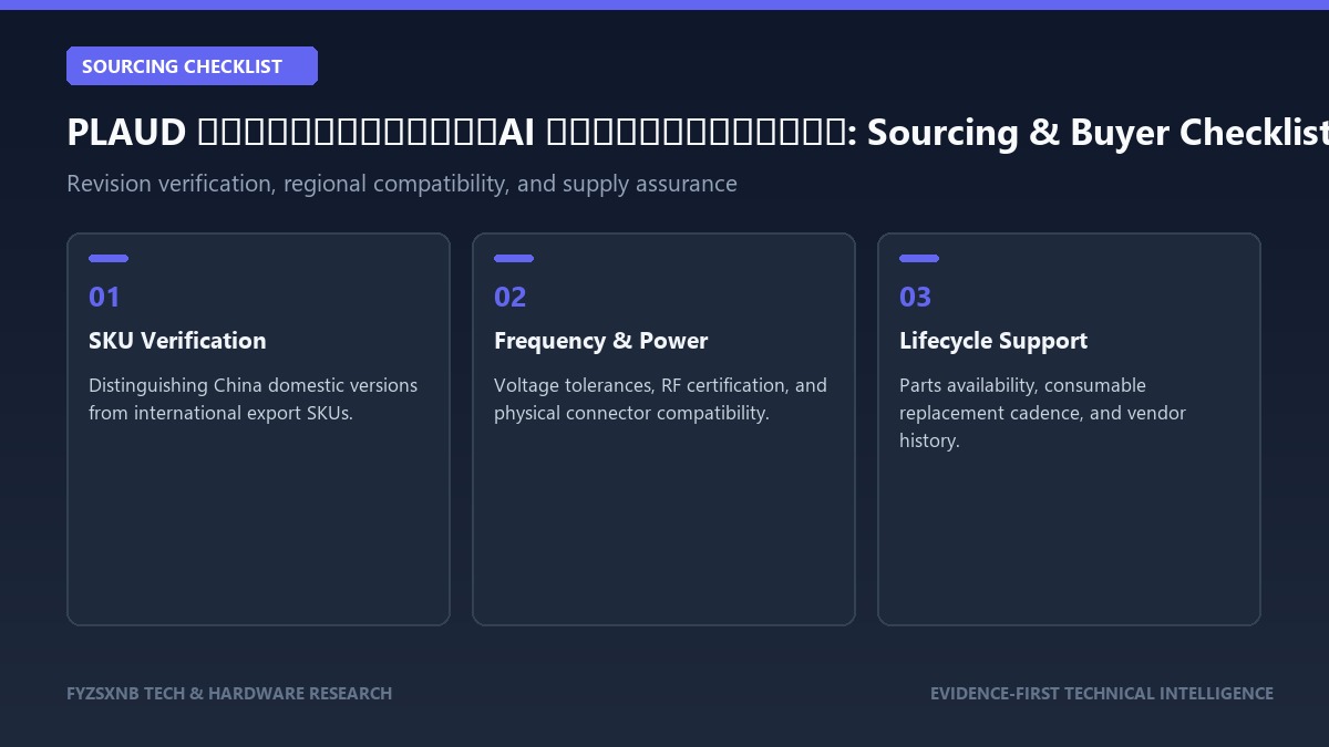 PLAUD 招聘基带工程师意味着什么：AI 耳机还是独立联网录音设备？ sourcing checklist and verification guide