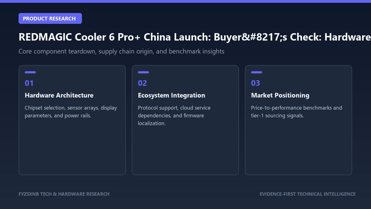 REDMAGIC Cooler 6 Pro+ China Launch: Buyer’s Check hardware teardown and analysis