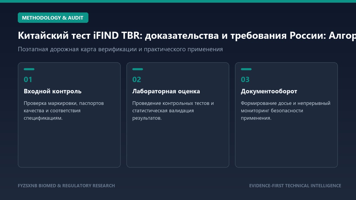 Китайский тест iFIND TBR: доказательства и требования России методология и контроль качества