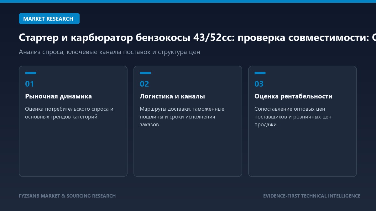 Стартер и карбюратор бензокосы 43/52cc: проверка совместимости обзор рынка и поставок