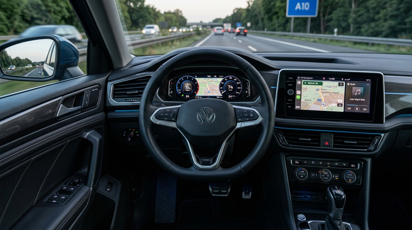 Интерьер и цифровая панель приборов Volkswagen Tayron MIB3