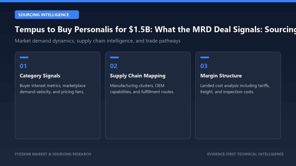 Tempus to Buy Personalis for $1.5B: What the MRD Deal Signals sourcing intelligence and market signals