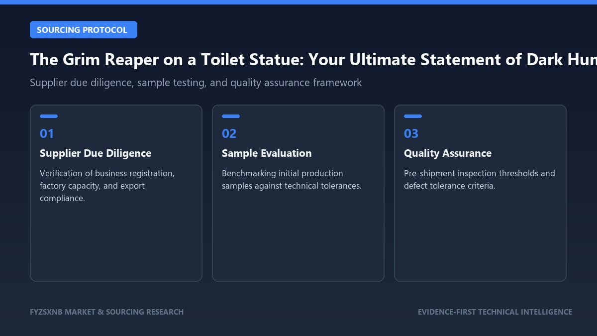 The Grim Reaper on a Toilet Statue: Your Ultimate Statement of Dark Humor sourcing protocol and verification guide