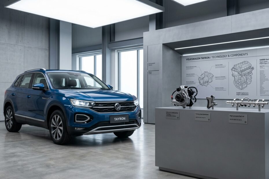 FAW-Volkswagen Tayron SUV with authentic OEM engine components and EPC parts compatibility ledger