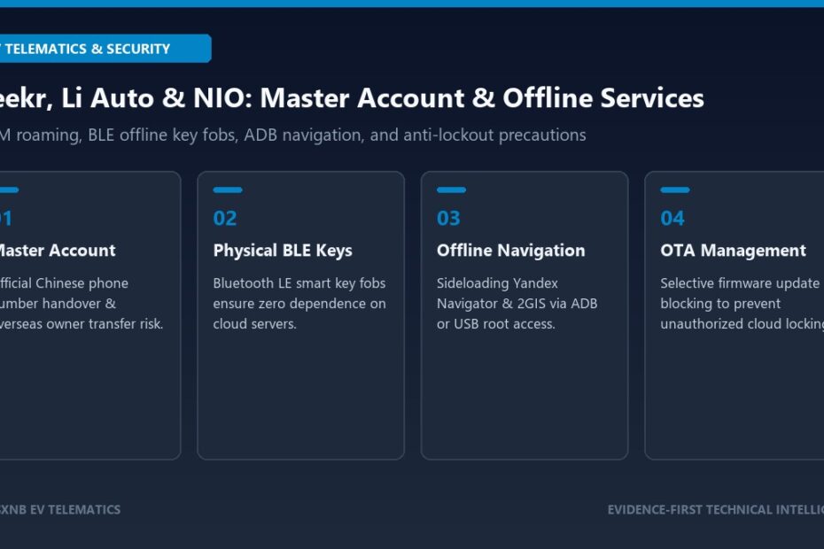 Technical guide to managing master accounts, BLE offline keys, and Yandex navigation on Chinese EVs in Russia
